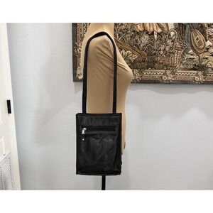 Canyon Outback‎ Crossbody Bag Womens Small Black Leather Travel Shoulder Purse